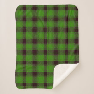 Green Buffalo Lumberjack Plaid Sherpa Blanket