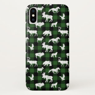 Green Buffalo Plaid Lumberjack iPhone X Case