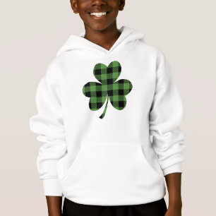 Green Buffalo Plaid Shamrock Clover Design-61104