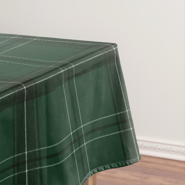 Green Buffalo plaid Tablecloth (In Situ)