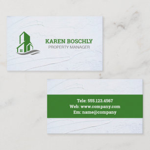 Green Building Icon Business Card