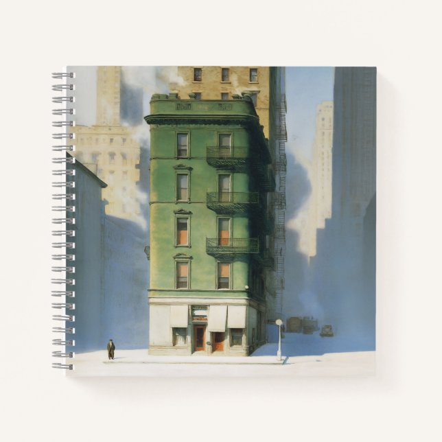 Green Building in New York Winter Notebook (Front)