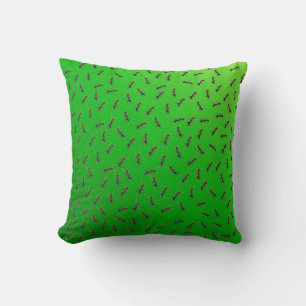 Green Bull Ants Swarming, Cushion