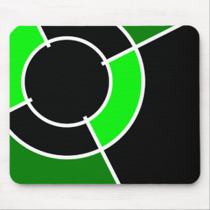 green bullseye mouse pad