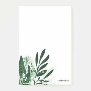 Green bunch design post-it notes