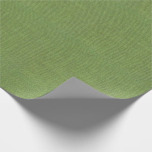 Green Burlap Texture Wrapping Paper