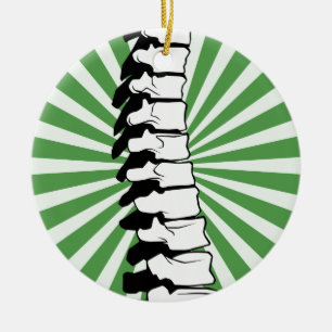 Green Burst Spine Ornament