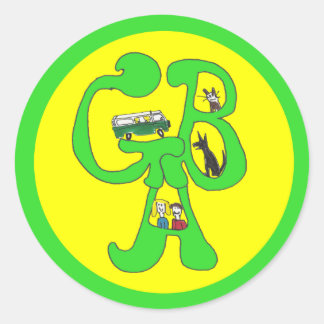 Green Bus Adventures - Sticker - Letters & Drawing