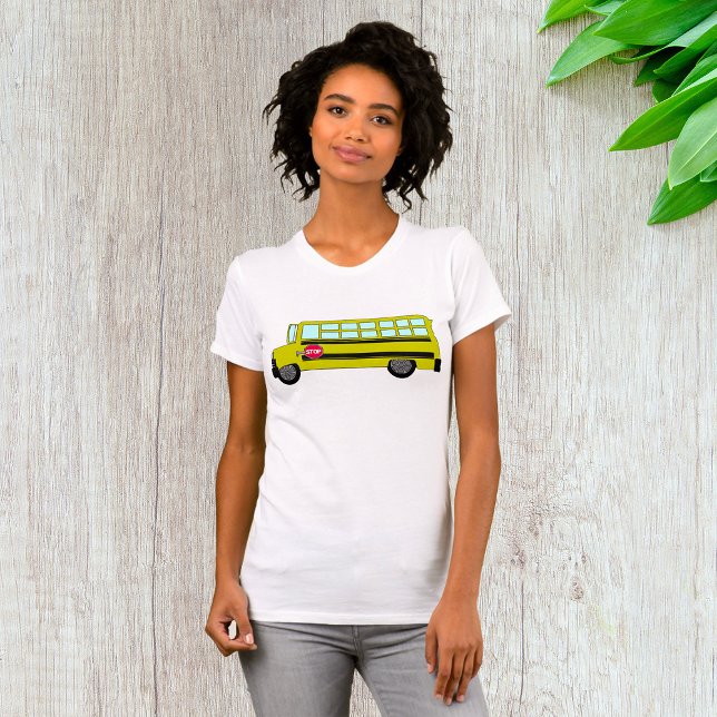 Green Bus Womens T-Shirt (Creator Uploaded)
