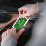 Green Business Brand on Business Card Case<br><div class="desc">Green business brand on customisable business card case. Customise it by uploading your business logo and typing the name, address, phone number, e-mail and website or social media page of your business. Customise it to advertise your business or to promote your brand name to customers or clients. Customisable office supply...</div>