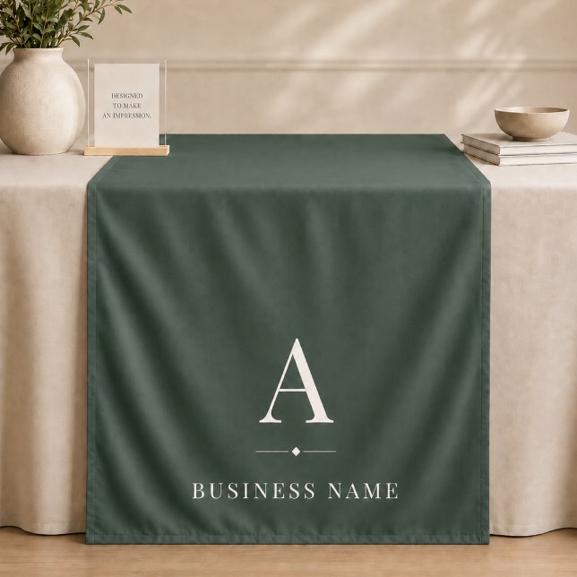 Green Business Branded Table Runner Banner Tapestry (Creator Uploaded)