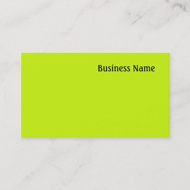 Green Business Card (Front)