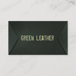green business card