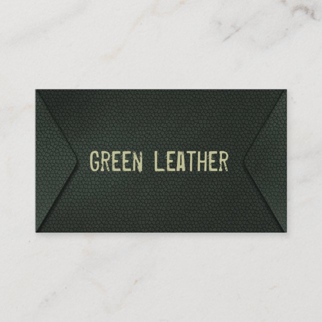 green business card (Front)
