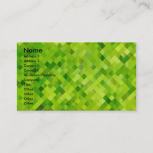 green business card