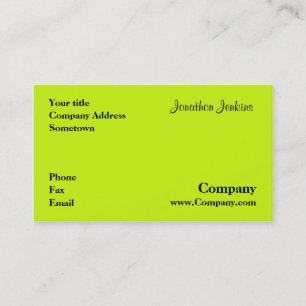 Green Business Card