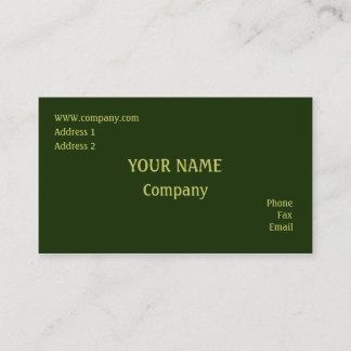 Green Business Card