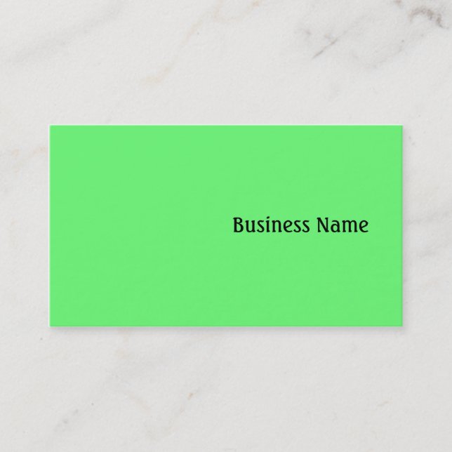 Green Business Card (Front)