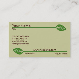 Green Business cards