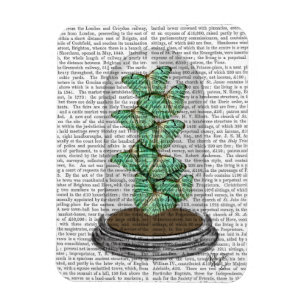 Green Butterflies in Bell Jar 2 Magnet