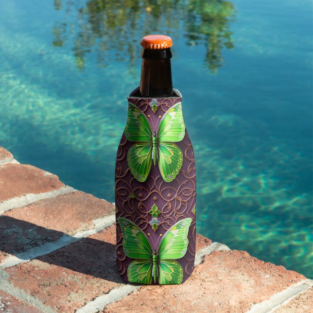 Green Butterfly 3D Optics Bottle Cooler (In Situ Pool)