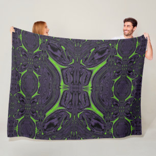Green ButterFly 5 Fleece Blanket