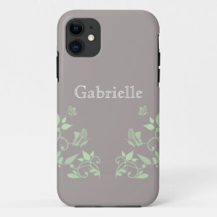 Green Butterfly Floral BT ID iPhone 5 Case