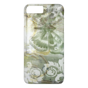 Green Butterfly Inset with Ironwork Gate iPhone 8 Plus/7 Plus Case