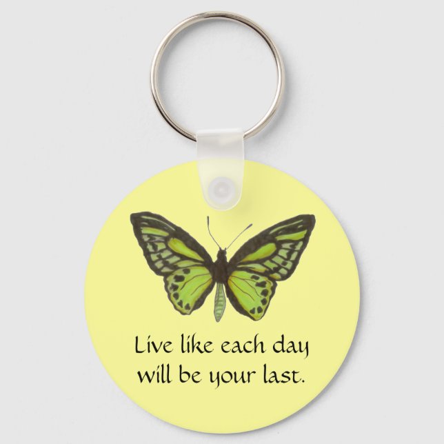 Green Butterfly Keychain (Front)