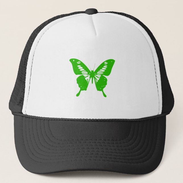 Green Butterfly Trucker Hat (Front)