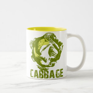 Green Cabbage Pop Art Mug
