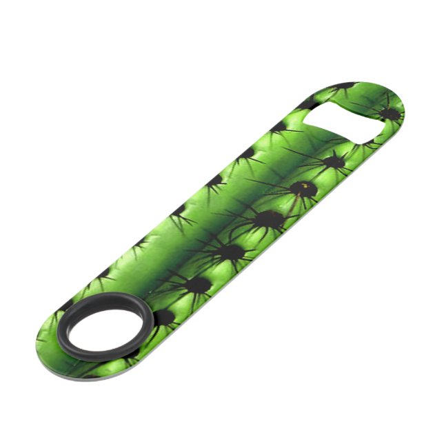 Green Cactus Bottle Opener (Front Angled)