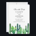 Green cactus save the date. Summer wedding cacti Save The Date<br><div class="desc">Contact me,  please,  if you need additional items.</div>