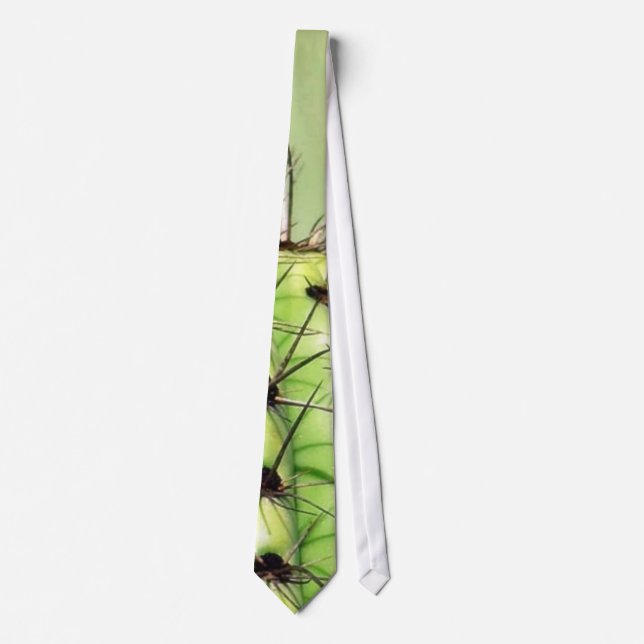 Green Cactus Thorns Tie (Front)