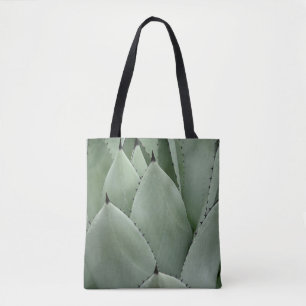 Green cactus tote bag