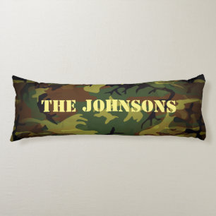 Green Cammo Body Cushion