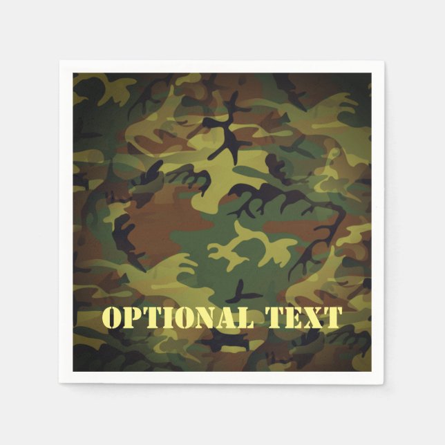 Green Cammo Napkin (Front)