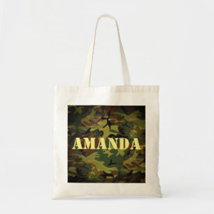 Green Cammo Tote Bag