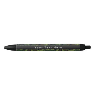 Green Camo, Camouflage, Military, Army Black Ink Pen
