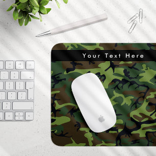 Green Camo, Camouflage, Military, Army Mouse Pad