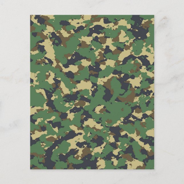 Green camo flyer (Front)