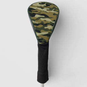 Green Camo Golf Head Cover