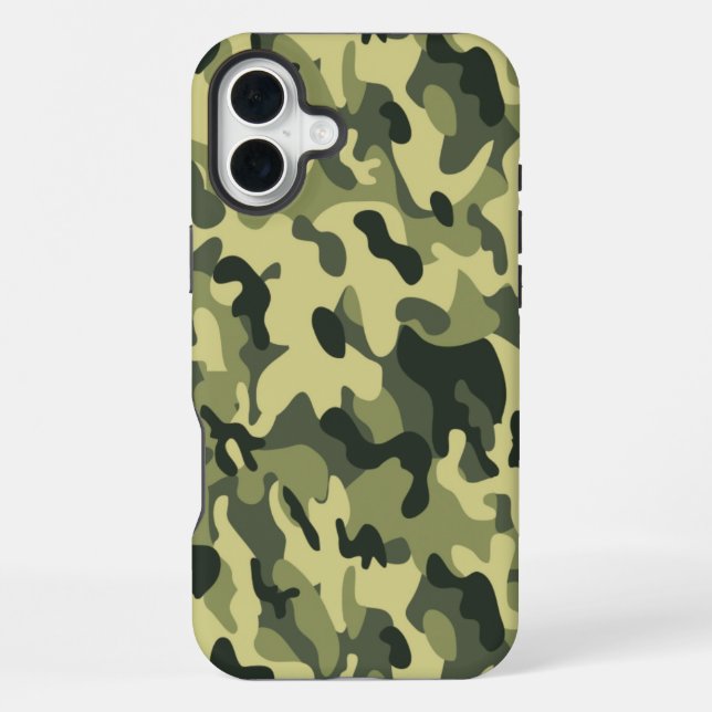 Green Camo iPhone Case (Back)