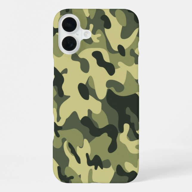 Green Camo iPhone Case (Back)