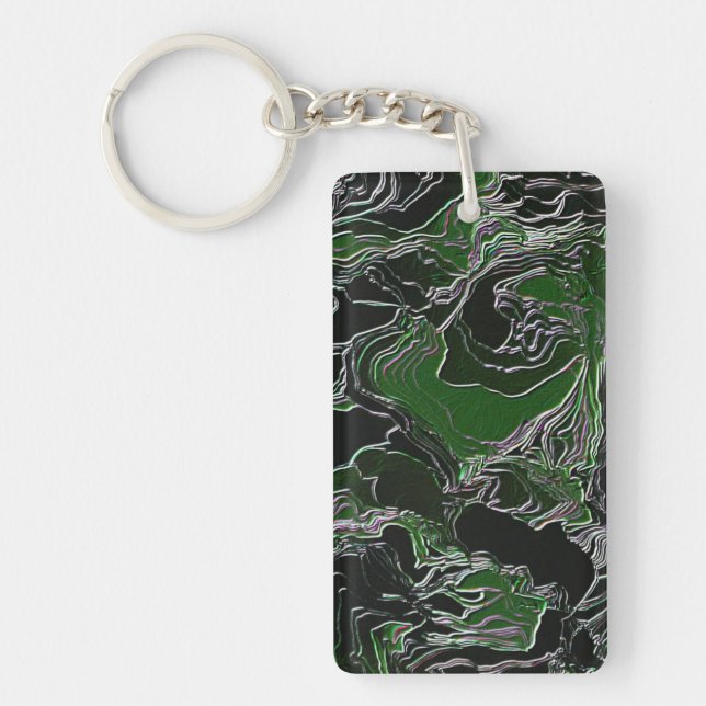 Green Camo Key Ring (Front)