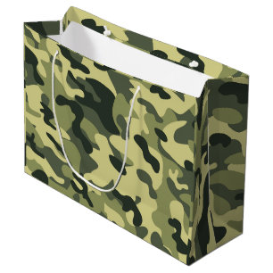 Green Camo Large Gift Bag