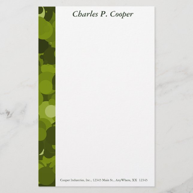 Green Camo Letterhead (Front)