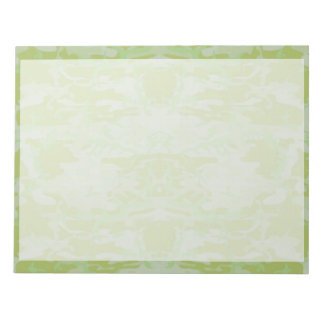 Green camo notepad