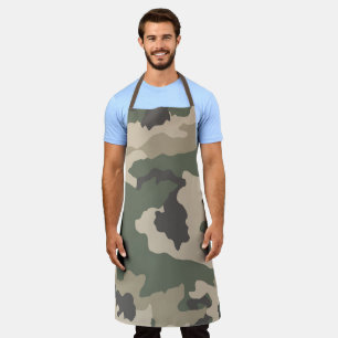 Green Camo Pattern Apron