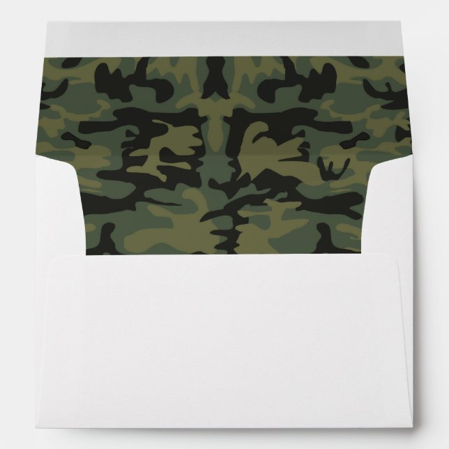 Green camo pattern envelope (Back (Bottom))